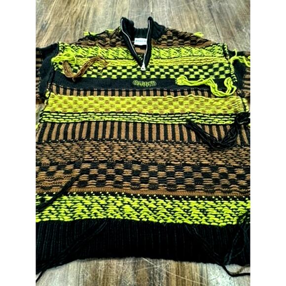 "Ragged Jeans" Mens Sweater, 1/2 Zip, Hip Hop , Grundge, Beetlejuice - Picture 7 of 8